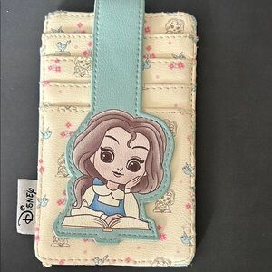 Disney Belle Cream and Teal Card Holder